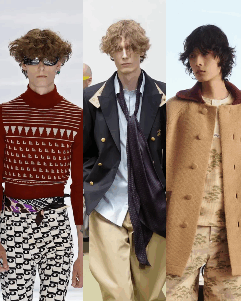 Boucles Bohême-Rock: Prada, Sacai et Kenzo Homme SS27